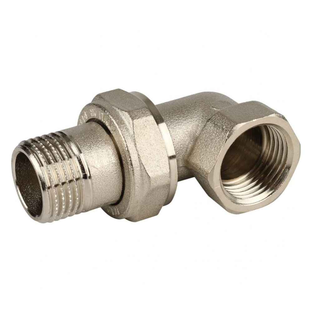 Американка латунная 1/2" х 90° (никель) с уплотнительным кольцом ITAP 162 арт. 162 фото1