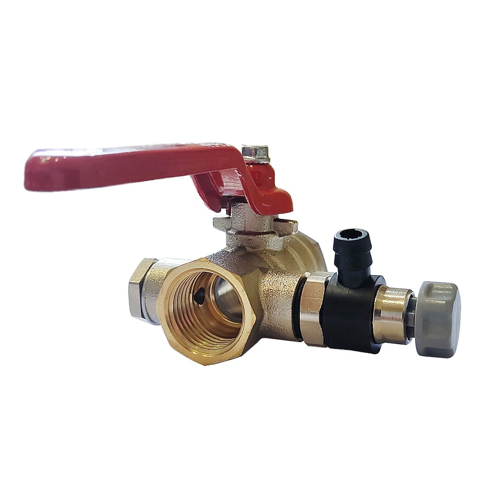 Кран шаровый 1/2" вн./вн. с сливным клапаном ITAP арт.1150012 фото1