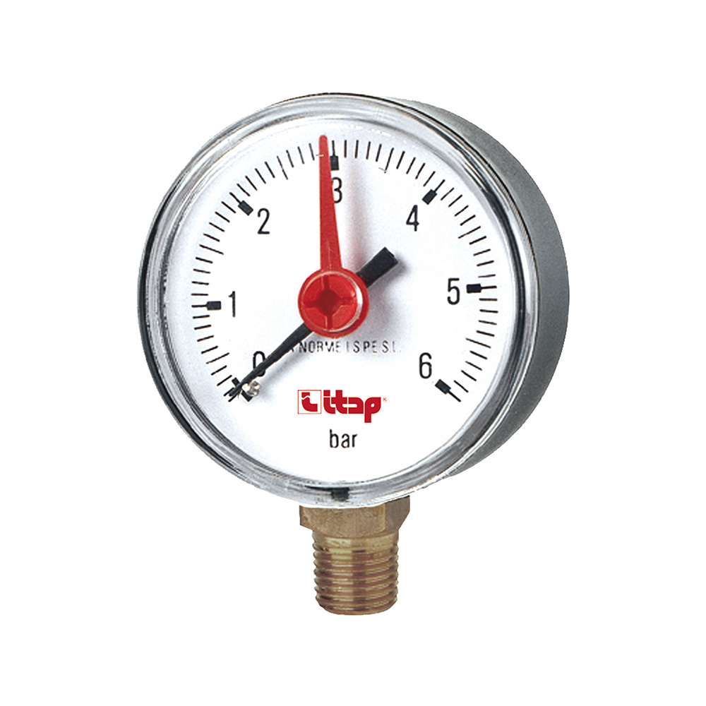 Манометр радиальный 6 bar 50 мм Itap 482R 1/4" арт. 482B014R фото1