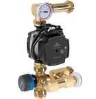 Смесительный узел для теплого пола под сервопрвод AFRISO 90 551 00 насос Grundfos UPM3 Auto 15-70 / 130 мм. Kvs - 6,3