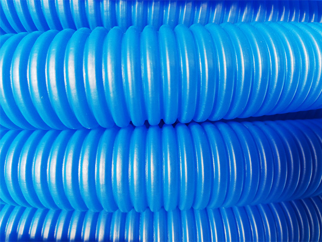 Трубка защитная гофрированная 25мм бухта 50м синяя (для 18-20 трубы) Пешель AV Engineering фото1