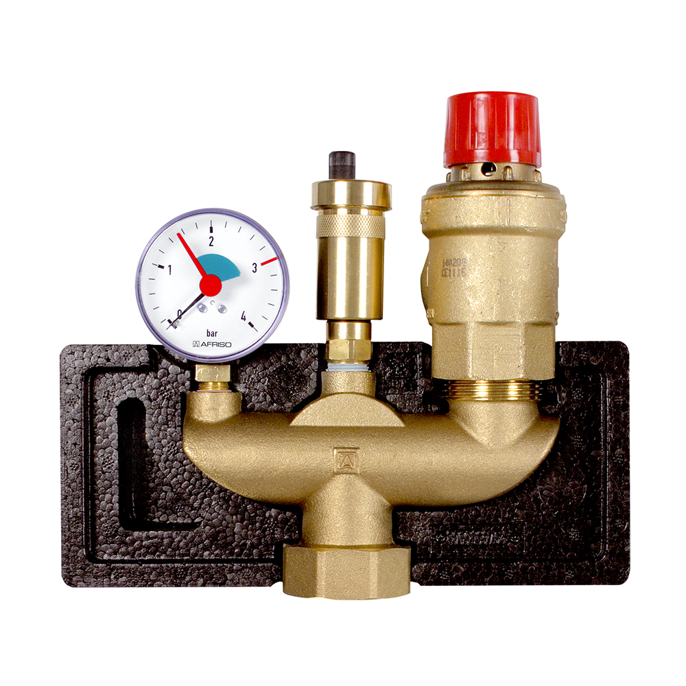 Группа безопасности для котла KSG magnum с изоляцией 200 кВт 3.0 bar 1¼" ВР Afriso арт. 77 627 фото1