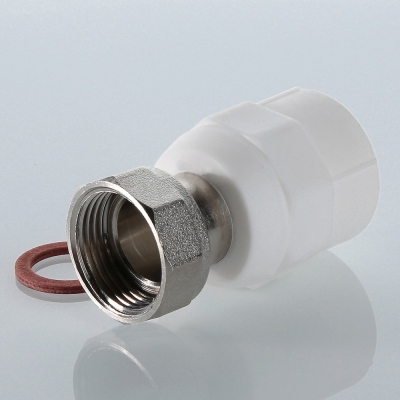 Муфта пп с накидной гайкой 20х3/4"  VALTEC VTp.708.0.02005 соединитель полипропиленовый фото3