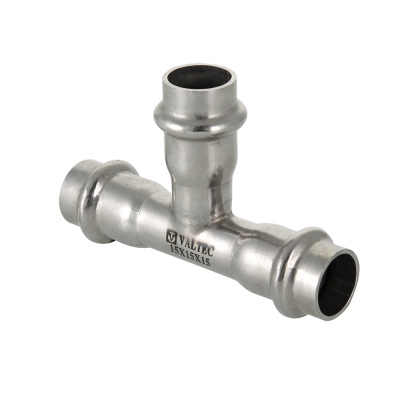 Пресс-фитинг из нержавеющей стали Valtec (тройник) VTi.931.I.424242 42 мм фото1