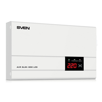 Стабилизатор напряжения SVEN AVR SLIM-1000 LCD фото1