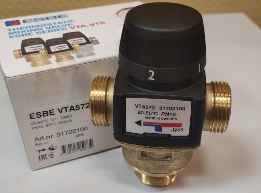 Термостатический клапан ESBE VTA 572 1" 20-55°C арт. 31702100 фото2