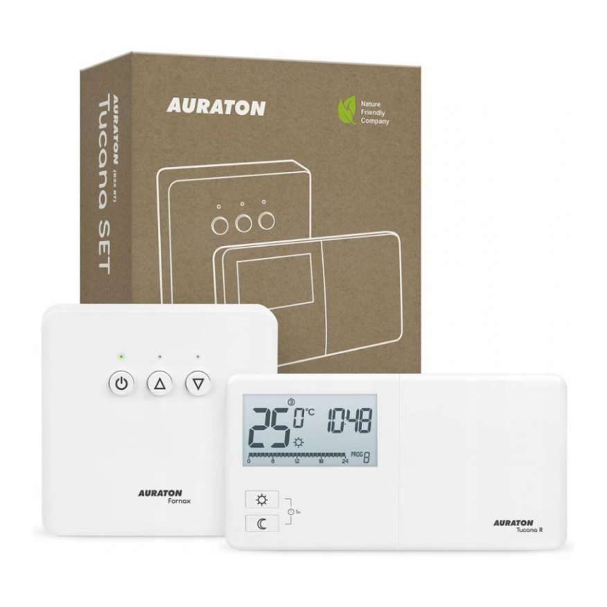 Беспроводной недельный терморегулятор AURATON Tucana SET (R25 RT) фото1