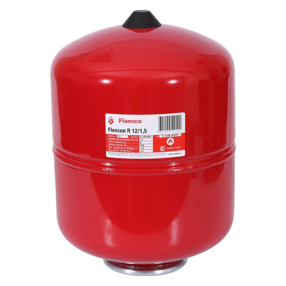 Расширительный бак Flamco Flexcon R 12/1,5 - 6 bar фото1