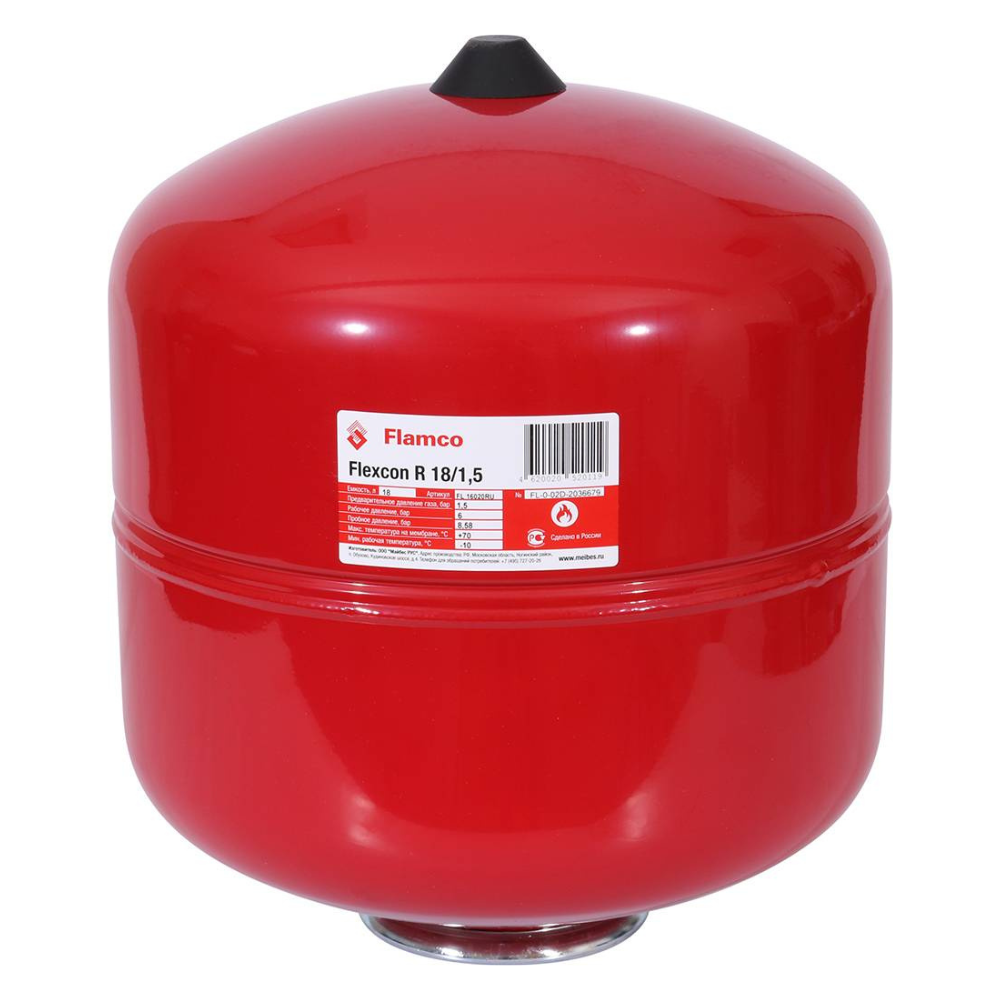 Расширительный бак Flamco Flexcon R 18/1,5 - 6 bar фото1