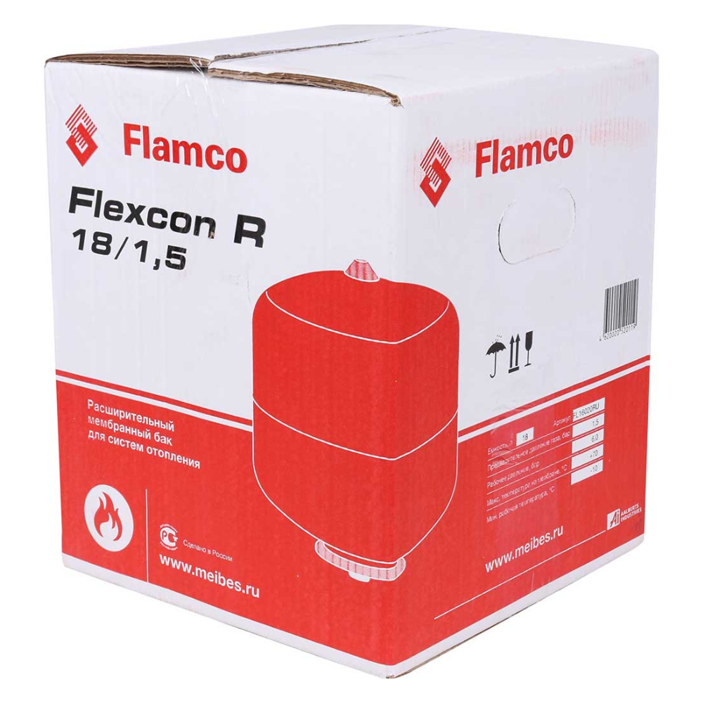 Расширительный бак Flamco Flexcon R 18/1,5 - 6 bar фото6