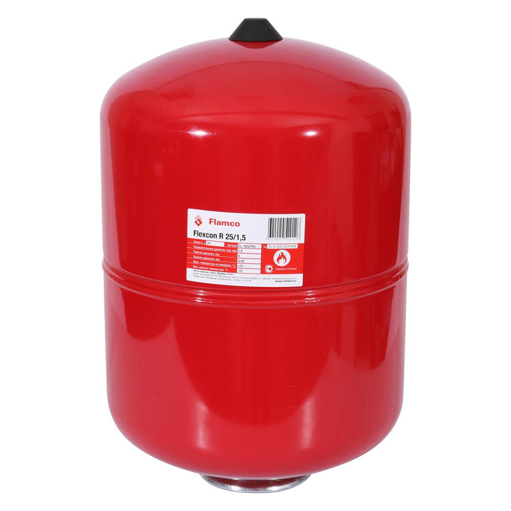 Расширительный бак Flamco Flexcon R 25/1,5 - 6 bar фото1