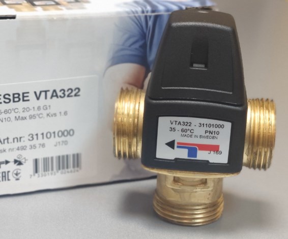 Термостатический клапан ESBE VTA 322 35-60°C 3/4" (31100600) фото1