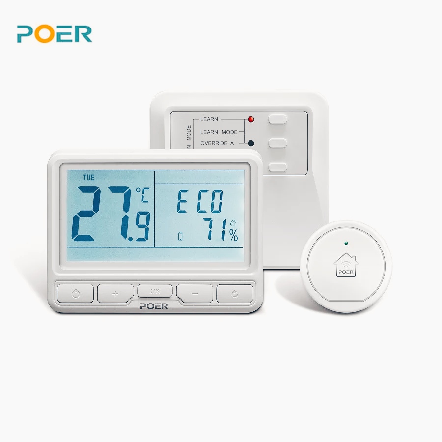 Беспроводной WiFi терморегулятор Poer PTC10/PTR10 и Wi-Fi модуль PTG10 (недельный) фото1