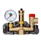 Группа безопасности котла KSG maxi, max 100 кВт, с предохранительным клапаном MS 3 бар Afriso арт. 77 581