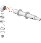 Коаксиальный дымоход Krats 60/100 KTL-01-075 (универсальный)