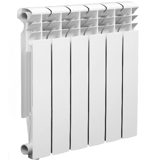 Радиатор алюминиевый 500/95, 10 секций SAS (Секция: 0,75 кг, 1,36 кВТ) (HF-500E2) фото1