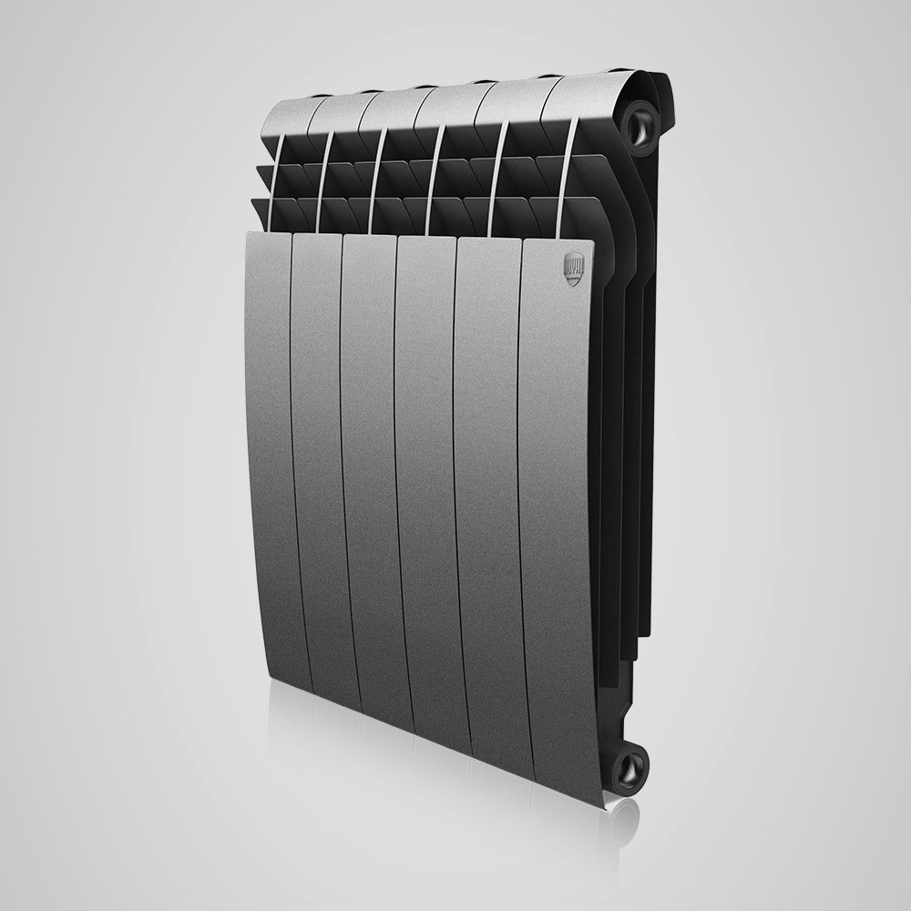 Радиатор биметаллический Royal Thermo BiLiner 500 /Silver Satin - 8 секц фото1