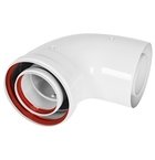 Колено коаксиальное KRATS 90° d. 60/100 (CW-90-05)