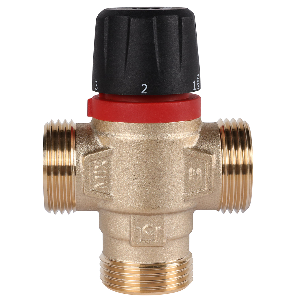 Термостатический смесительный клапан ROMMER 1" НР 20-43°С KV 2,5 (RVM-0231-254325) фото1