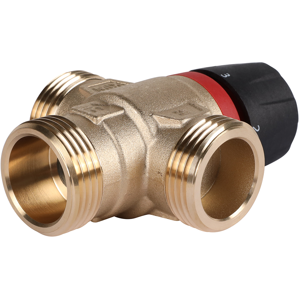 Термостатический смесительный клапан ROMMER 1" НР 35-60°С KV 2,3 (RVM-1131-236525) центральное смешивание фото4