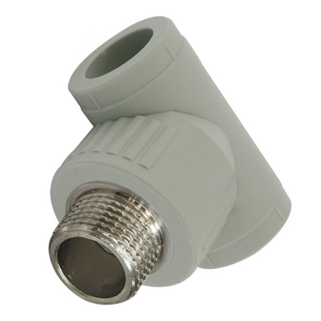 Тройник ПП 25 х 1/2" х 25 НР Aquapipe фото1