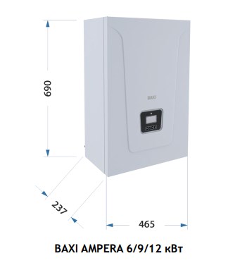 Электрический котел отопления Baxi Ampera PLUS 9 фото5