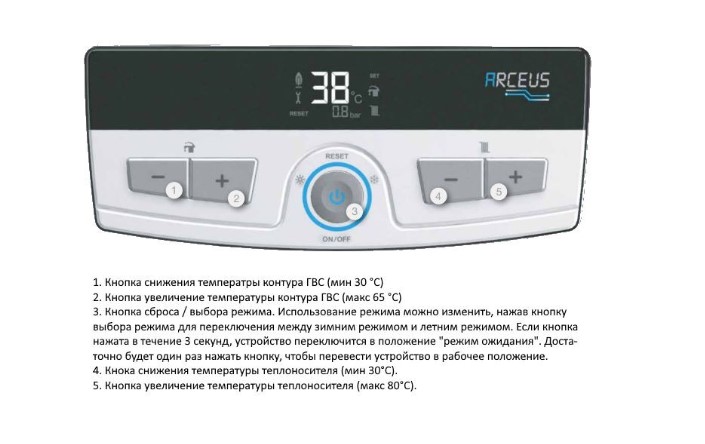 Котел двухконтурный электрический E.C.A. Arceus HM (MT) 27 кВт фото5