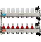 Коллекторная группа с расходомерами Vieir VR123-07A 7 вых