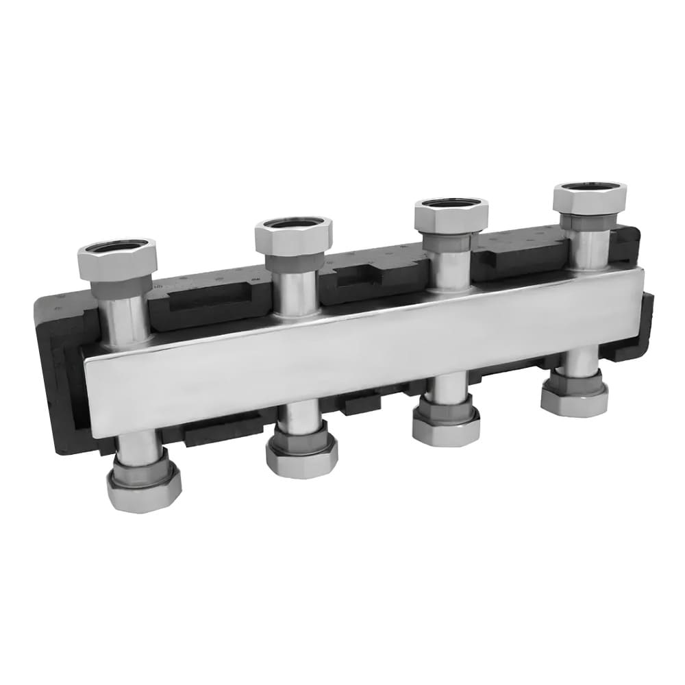Стальной распределительный коллектор 4 выхода VIEIR 1 1/2″x(4) VR211.2 фото1