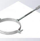 Крепление к стене D100 белое RAL металлическое (вод.хомут) Арт. KS-100