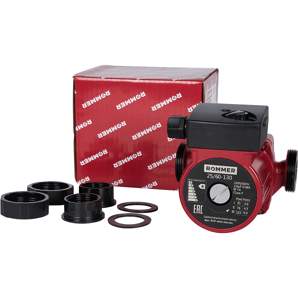 Насос циркуляционный ROMMER 25/80-180 (RCP-0002-2581801) фото2