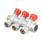 Коллектор регулирующий с вентилями и цангами VIEIR 3/4″x16 VR503 (ЕК) 3 выхода