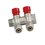 Коллектор регулирующий с вентилями и цангами VIEIR 3/4″x16 VR502 (ЕК) 2 выхода фото1