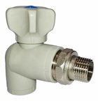 Кран ПП для радиатора 25 х 3/4" НР угловой Aquapipe