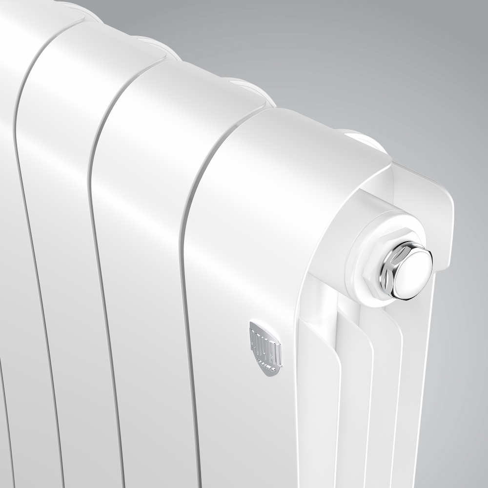 Радиатор биметаллический Royal Thermo Infinity 500 Bianco Traffico - 1 секция(белый) фото2