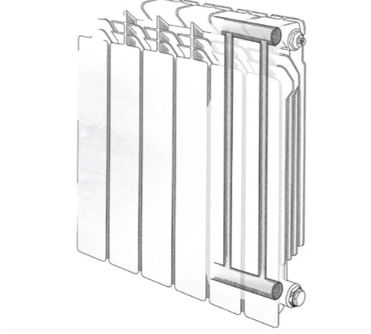 Биметаллический радиатор Standard Hidravlika Dynamic 80 - 10 секций фото3