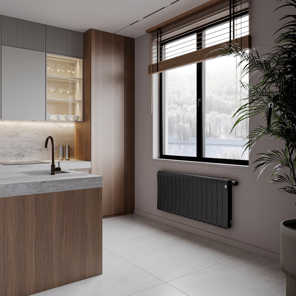 Радиатор биметаллический Royal Thermo Infinity 500 Noir Sable - 1 секция фото4