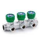 Коллектор латунный с регулирующими вентилями Vieir VER403-A 3/4"x1/2" (VER)