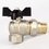 Кран шаровый угловой с американкой 1/2" нар.-вн. бабочка (со сгоном) PN 40 LD (LD 47.206.15) фото2