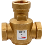 Трехходовой термостатический антиконденсационный клапан 1" 60°C Vieir (VR238)