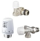 Термоcтатический комплект радиаторных кранов ICMA 1/2" угловой (с термоголовкой)