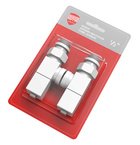 Набор дизайн-вентилей Royal Thermo CUBE, осевой (белый) 1/2" RTE 56.0003