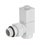 Набор дизайн-вентилей Royal Thermo CUBE, осевой (белый) 1/2" RTE 56.0003 фото4