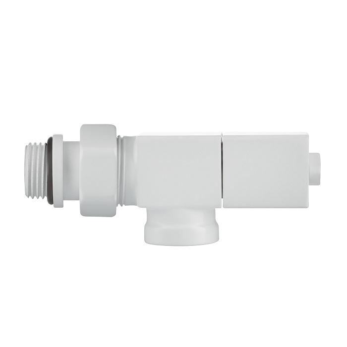 Набор дизайн-вентилей Royal Thermo CUBE, осевой (белый) 1/2" RTE 56.0003 фото5