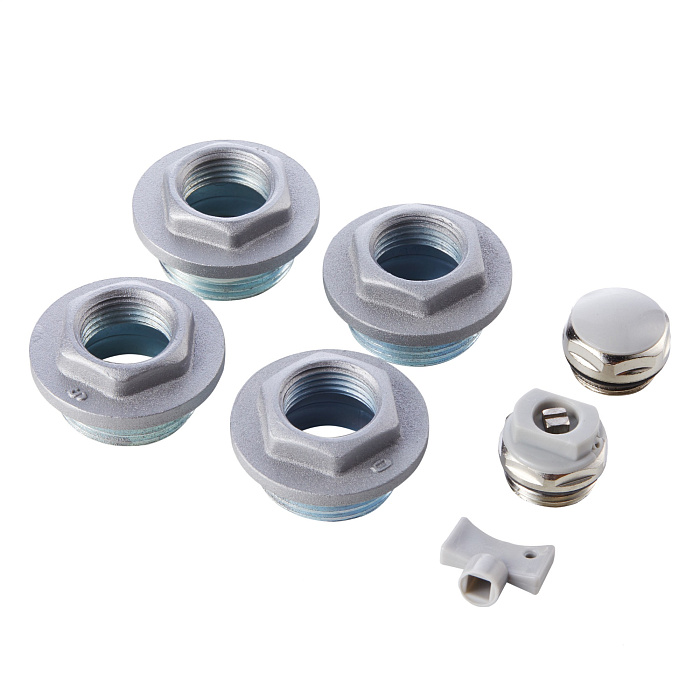 Комплект футорок Royal Thermo 3/4" silver серый фото2