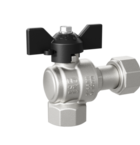 Кран шаровой латунный угловой с накидной гайкой 1/2" LD Pridе Арт. LD 47.246.15