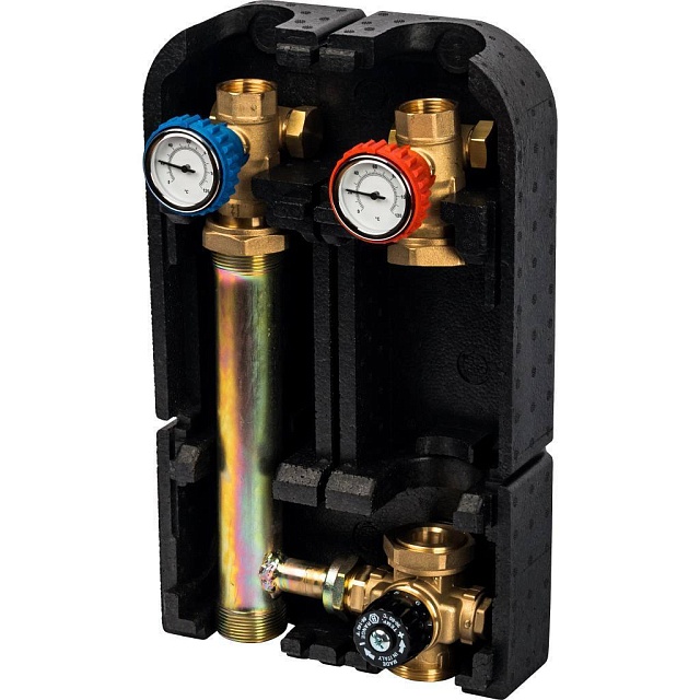 Насосная группа с термостатическим клапаном 1" STOUT без насоса SDG-0002 (SDG-0002-002501) в теплоизоляции  фото2