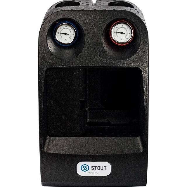 Насосная группа с термостатическим клапаном 1" STOUT без насоса SDG-0002 (SDG-0002-002501) в теплоизоляции  фото3