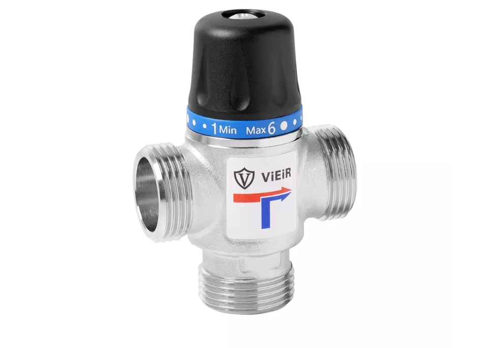 Термостатический смесительный клапан VIEIR 1″ 20-45°C Kvs-2,5 (VR180) фото1