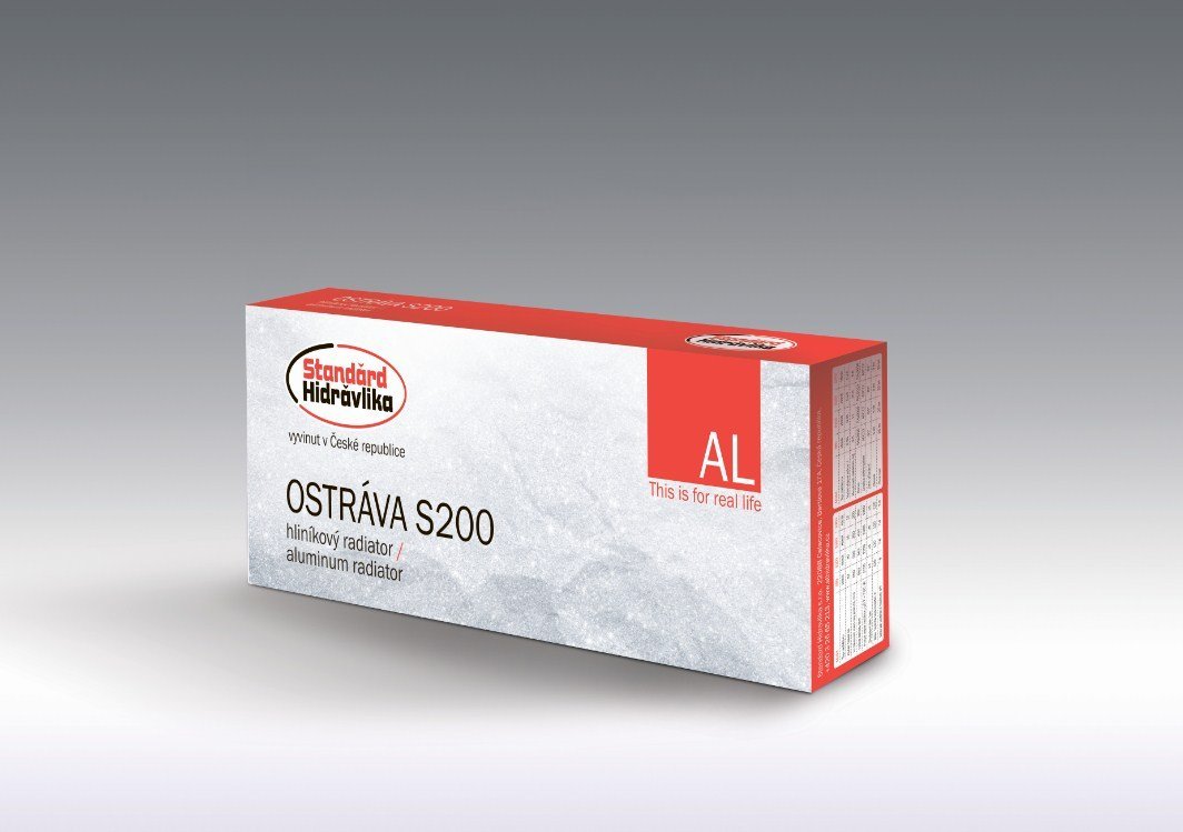 Алюминиевый радиатор Standard Hidravlika Ostrava S200 10 секций фото2